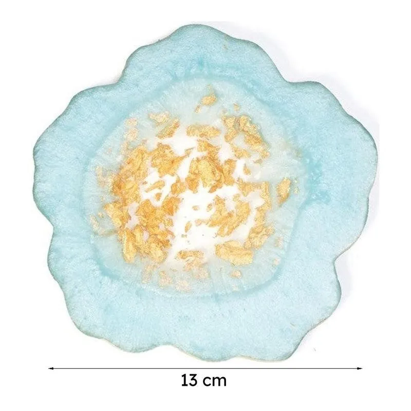 Celeste Crystal Coaster (Light Blue) - Set Of Four media 8