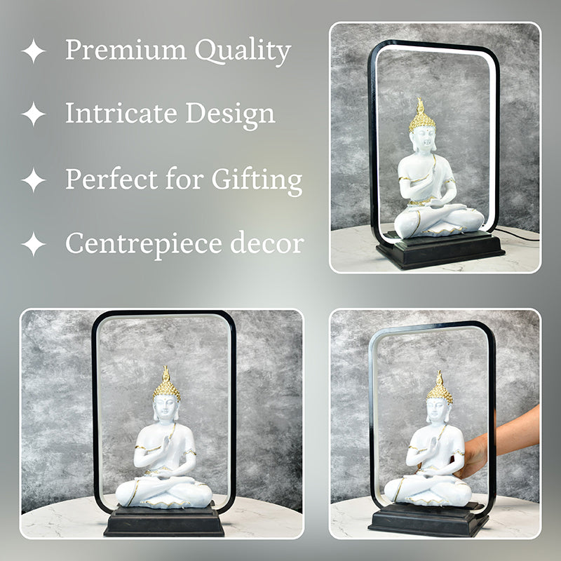 Blessing Buddha Resin Showpiece media 3