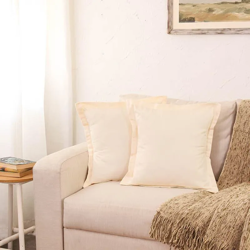 Sesame Cushion Cover (Off White) - Set of Two media 1