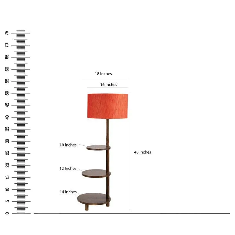 Mirami Runa Floor Lamp With Shelf media 8