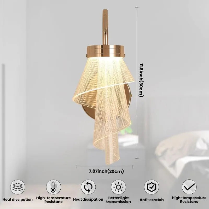 Chrystal Choro LED Glass & Metal Wall Lamp media 4