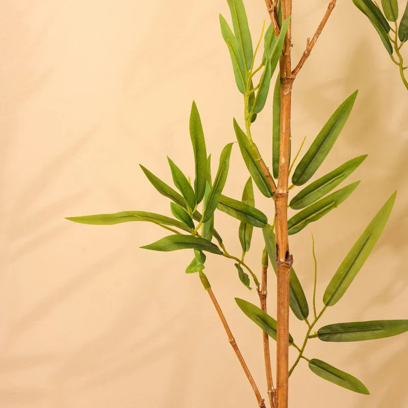 Bamboo Sticks Artificial Plant With Black Plastic Pot - 8 ft media 7