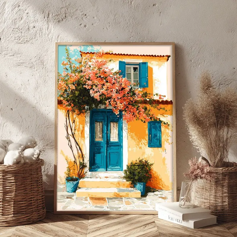Serapha Canvas Wall Painting With Brown Frame media 3
