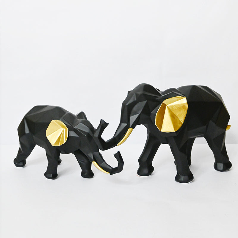 African Bush Elephant Showpiece - Set Of Two media 4