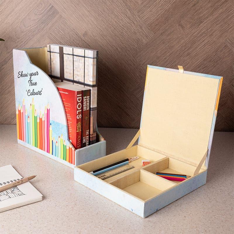 Color Crayon Organiser Set (Doodle Collection) - Set Of Two