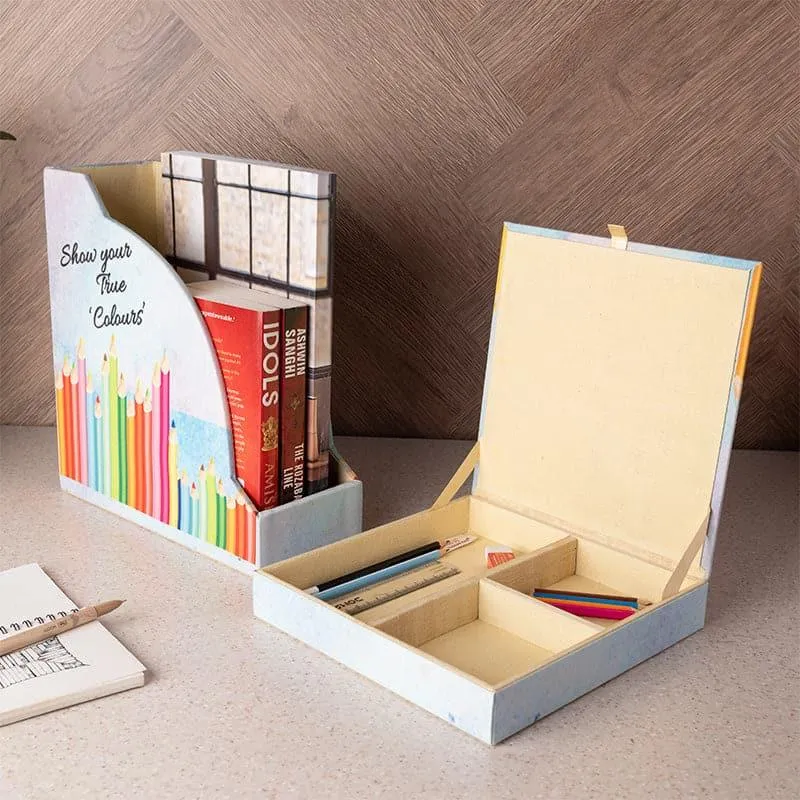 Color Crayon Organiser Set (Doodle Collection) - Set Of Two media 1