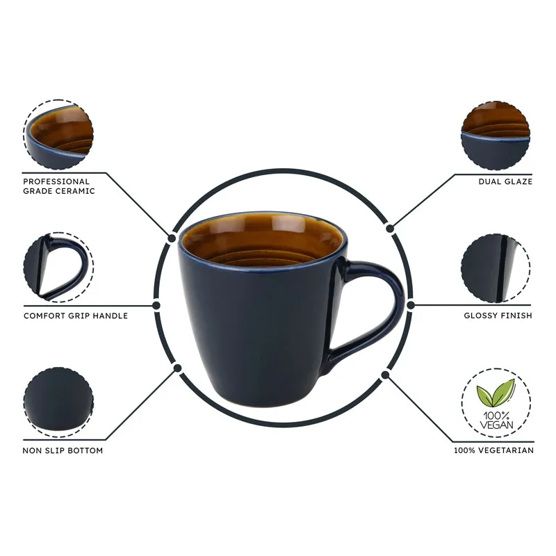 Karvaa Ceramic Coffee Mug (Royal Blue) - 350 mL media 5