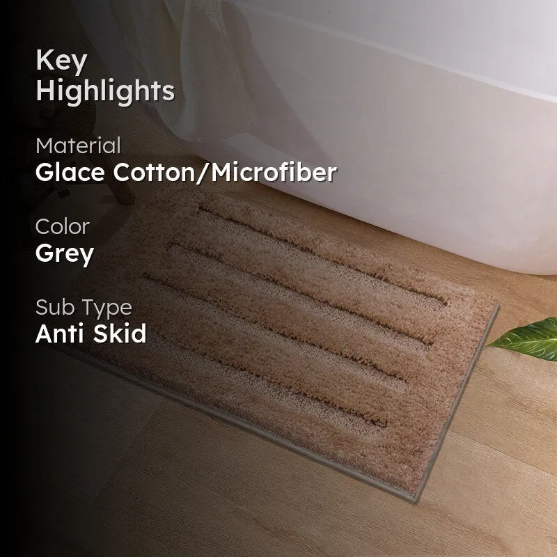 Luxe Classic Bath Mat - Taupe media 2