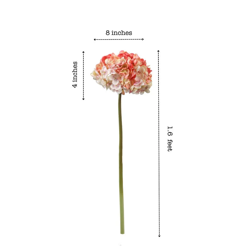 Artificial Realistic Hydrangea Flower Stick (Purple) - Set Of Three media 8