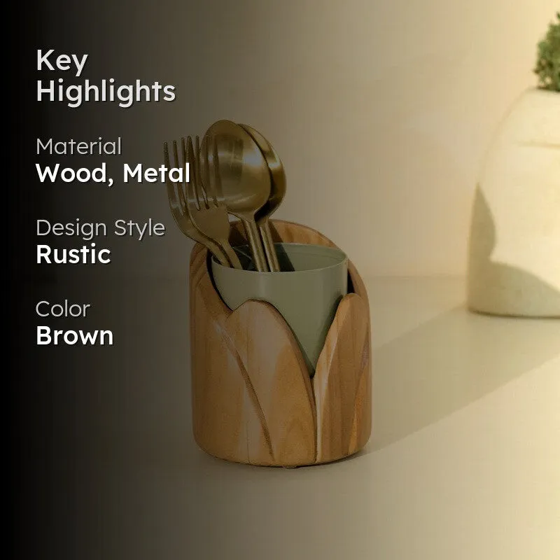 Tupli Wooden Cutlery Holder media 2