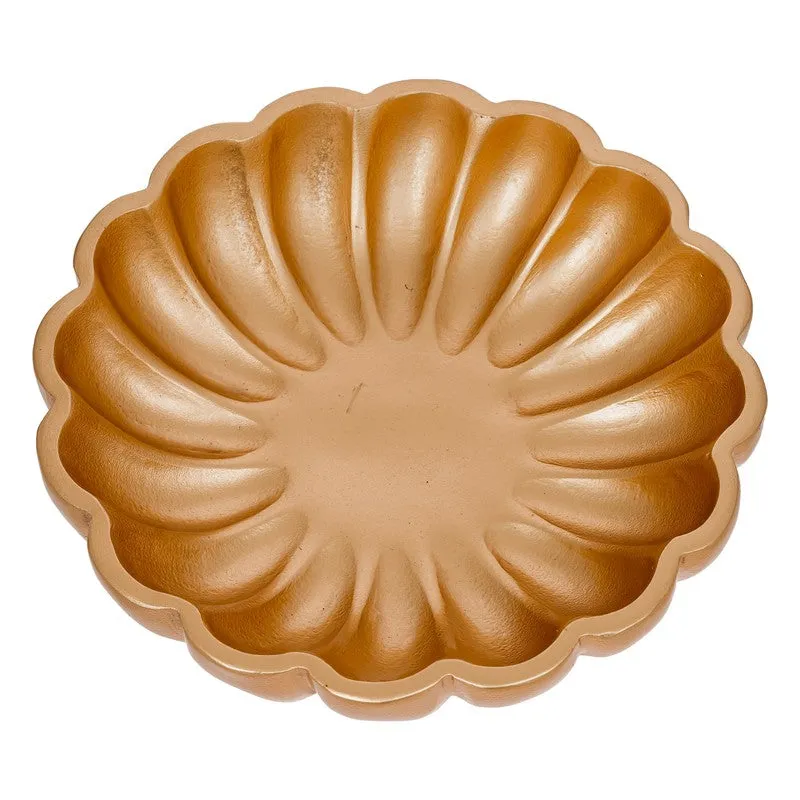 Lotus Petal Resin Urli - Gold media 9
