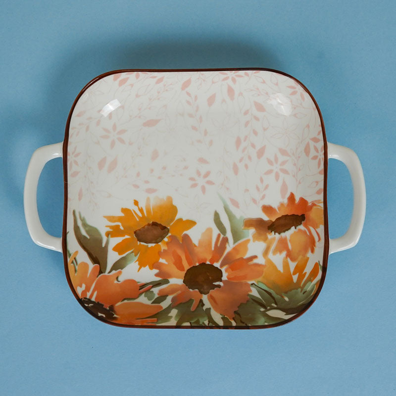 Sunflower Glow Porcelain Serving Set - Four Piece Set media 6