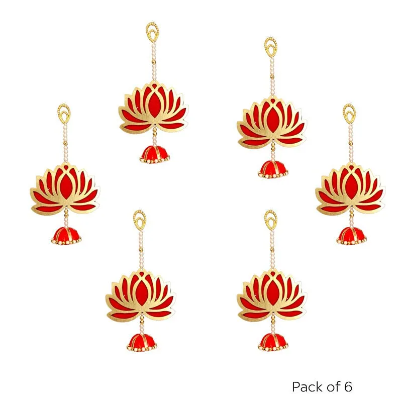 Kamal Sima Latkan (Red) - Set Of Six media 4