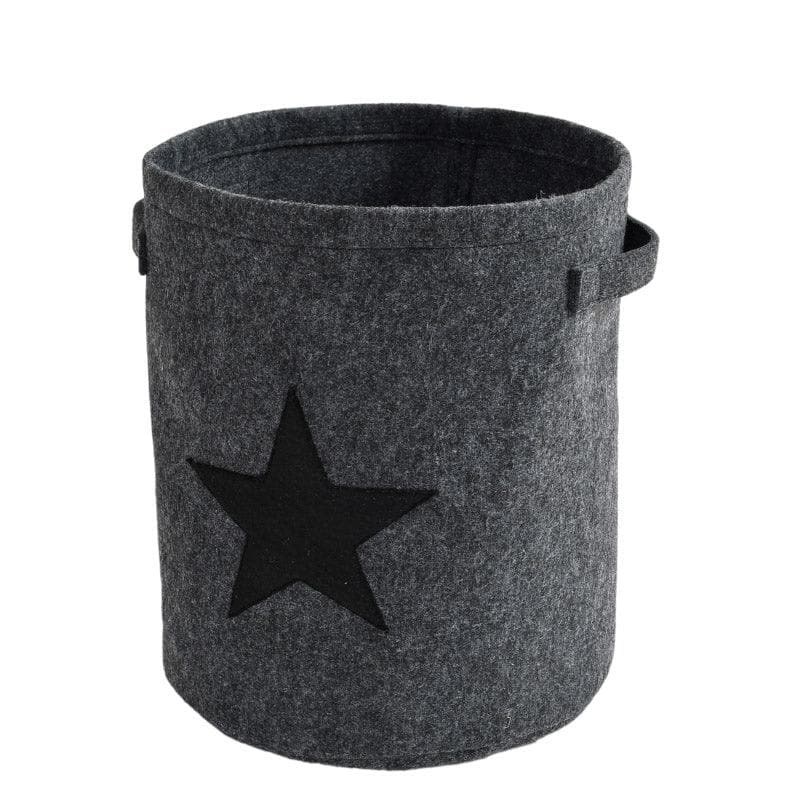 Starry Felt Laundry Basket media 4