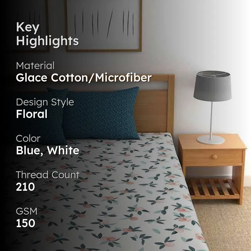 Peaches Microfiber Bedsheet - 150 GSM media 2