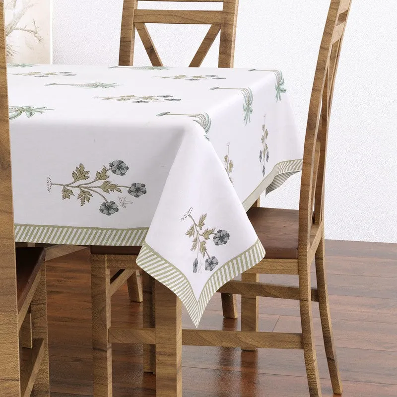 PalmBreeze Cotton Table Cover - Grey,green media 3