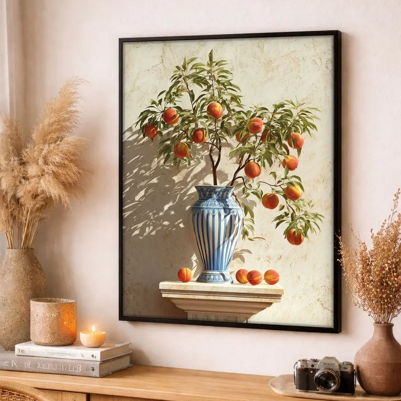 Soft Shadow Play Canvas Wall Painting - Black Frame media 3