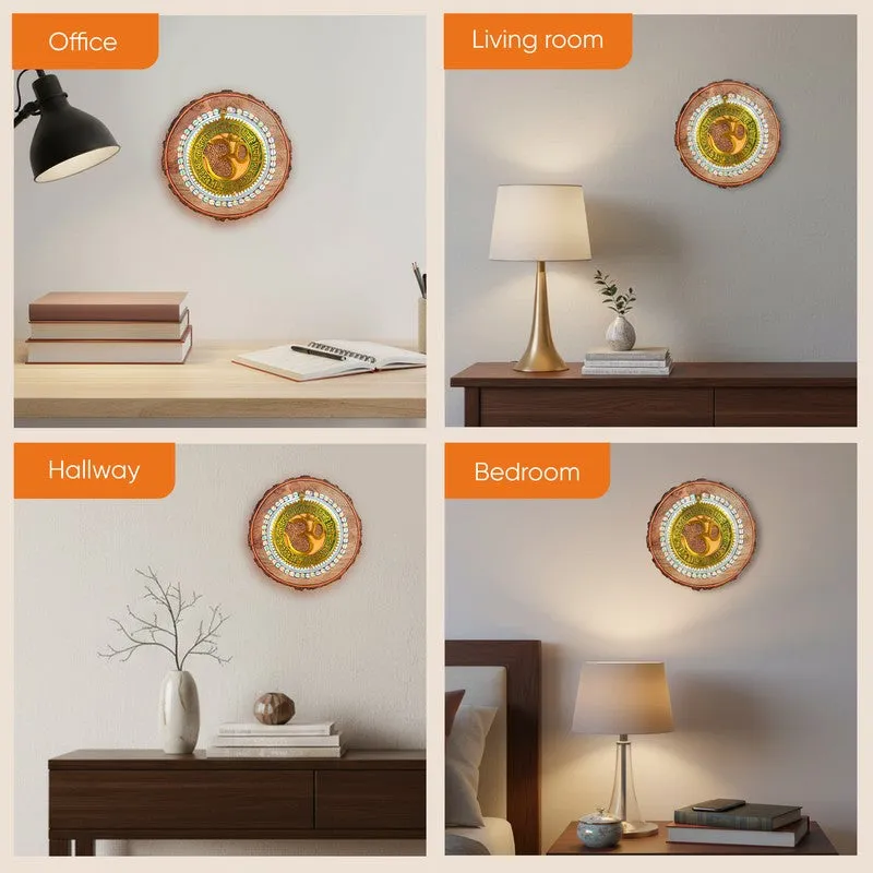 Omm Mandala Round Mango Wood Wall Accent media 11