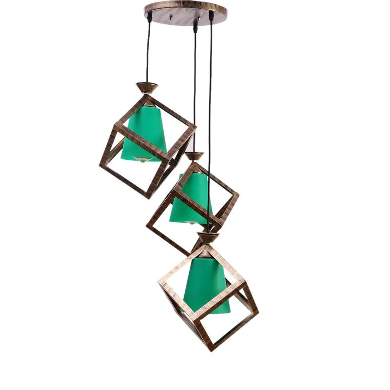FloraGlow PVC Ceiling Lamp - Green media 3
