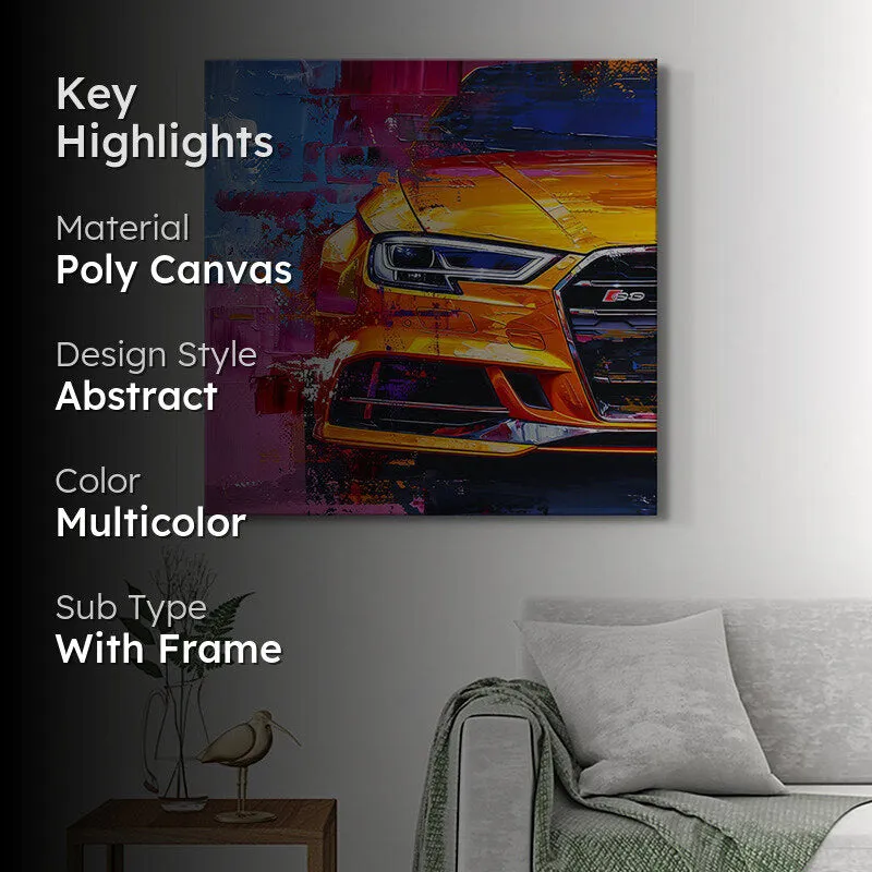 Vintage Car Wall Painting media 2