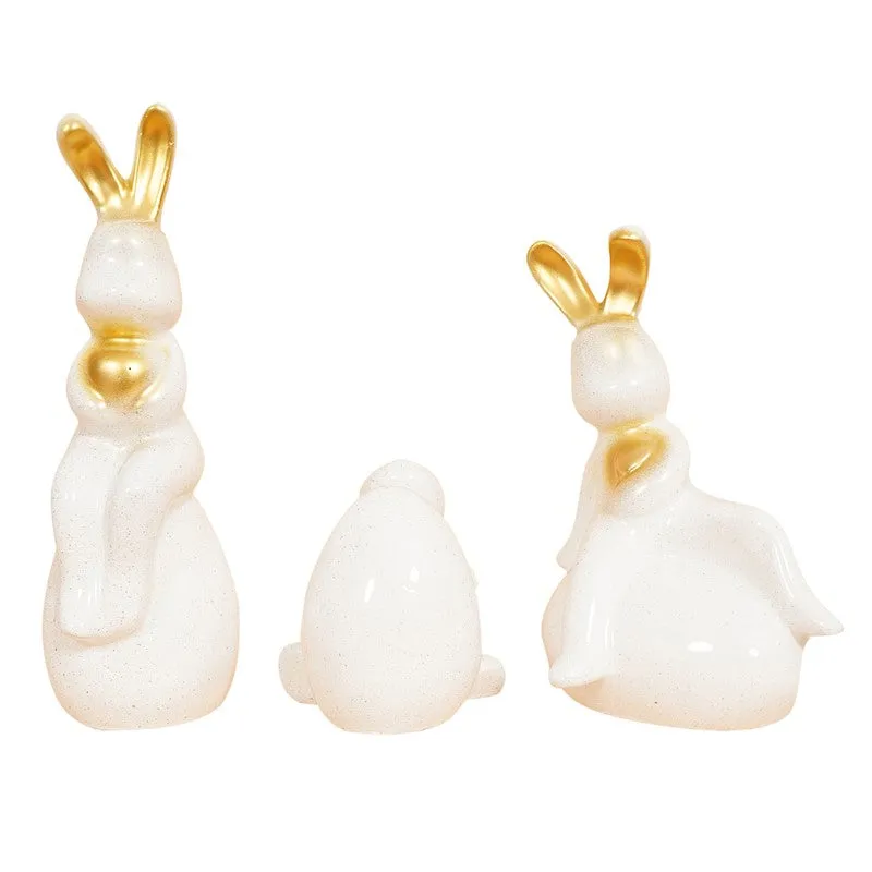 Elegant White Ceramic Swan Showpieces - Set Of Three media 10