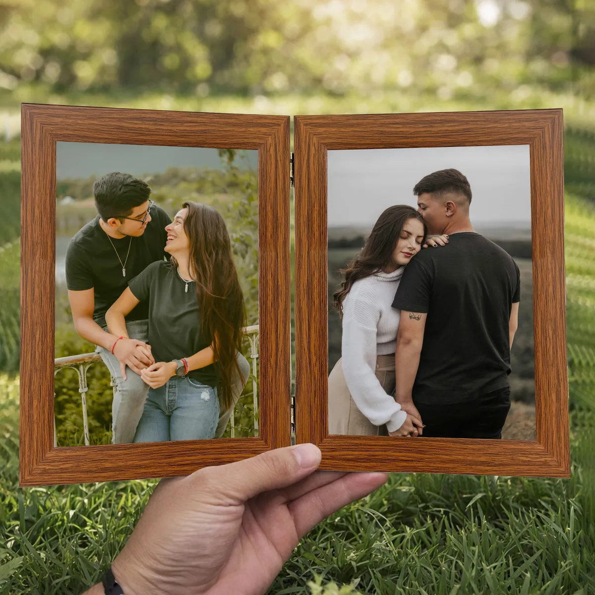 DarkRusticWood MDF Photo Frame media 4
