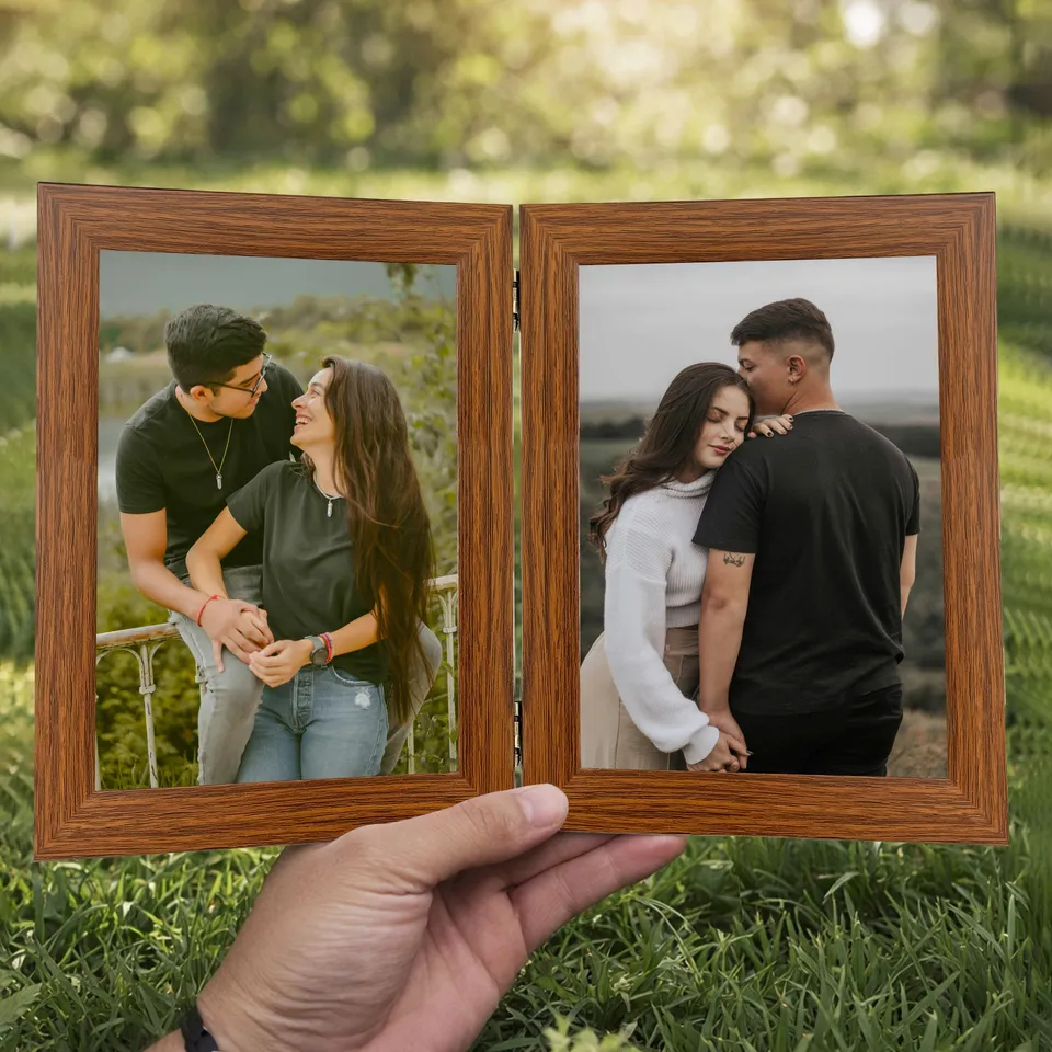 DarkRusticWood MDF Photo Frame media 4