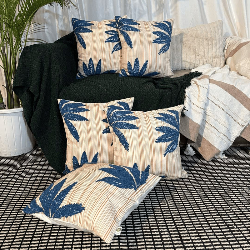 Leaves Cushion Cover - Set Of Five