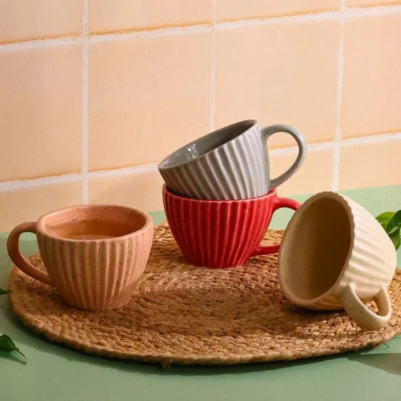 Apra Ceramic Tea Cup (230 mL Each) - Set of Four media 5