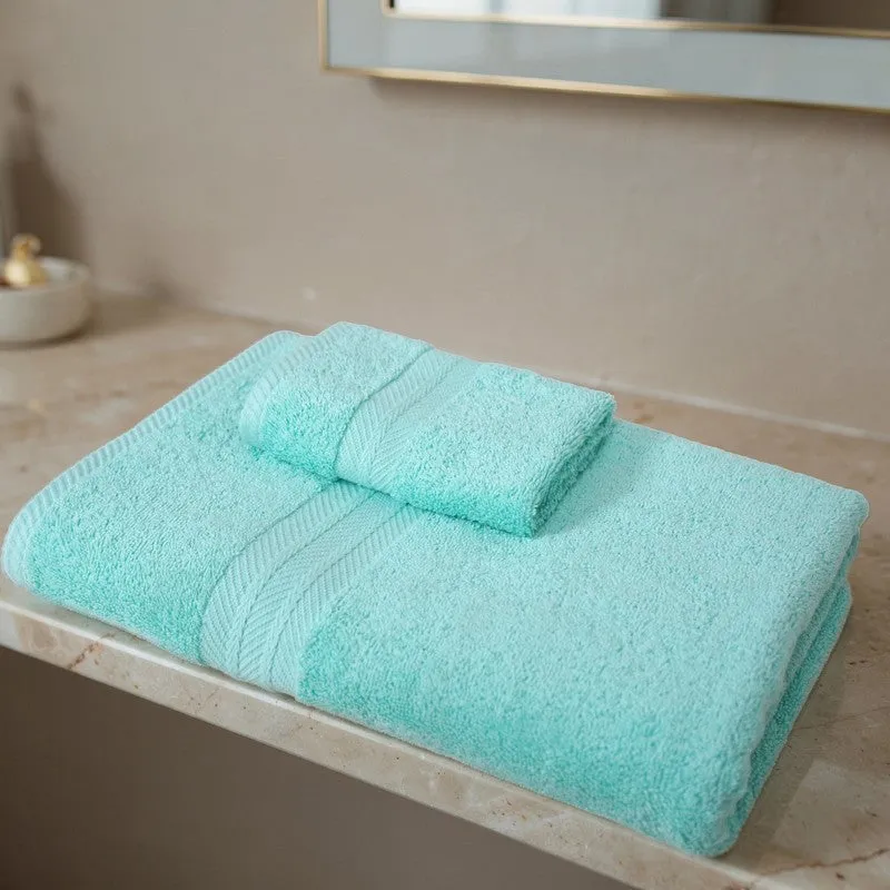 PlushAura Cotton Bath Towel (Aqua) media 6