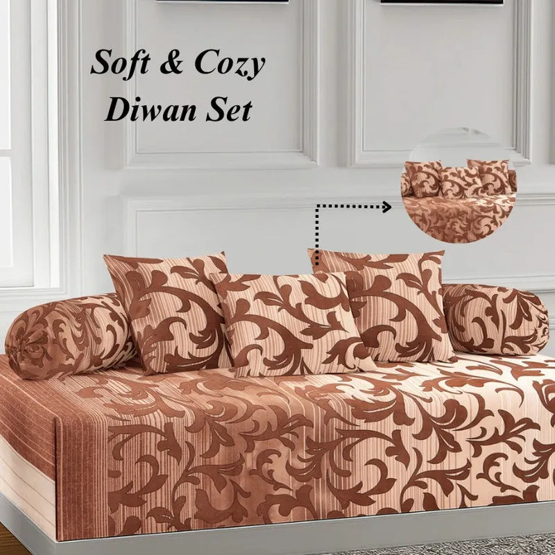 Silora Printed Diwan Set - Six Piece Set media 5