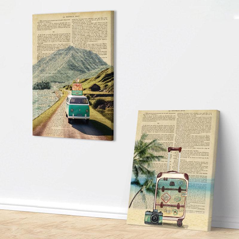 Hit The Road Wall Painting - Set Of Two