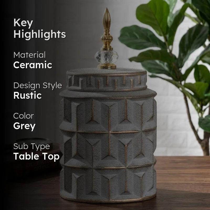 Ashwave Ceramic Jar Showpiece - Small media 2
