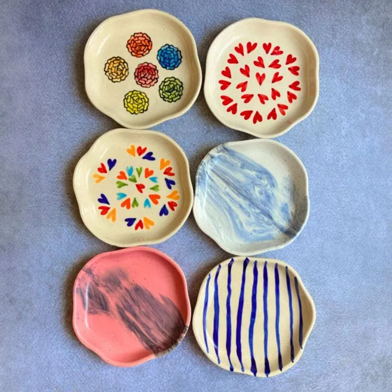 Sakaris Ceramic Platter - Set of Six media 1