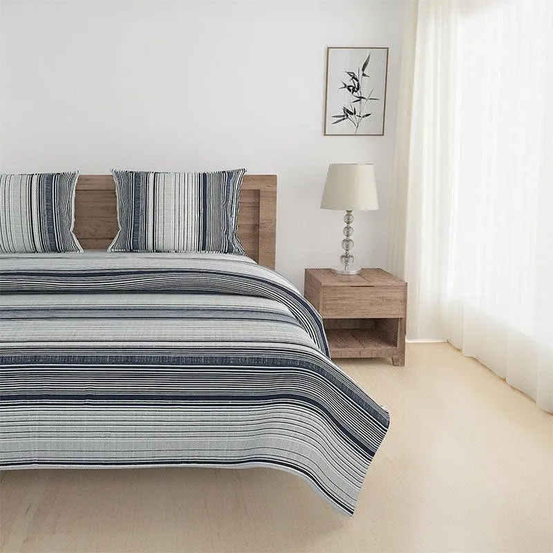 Swayam Virika Striped Bedding Set media 1