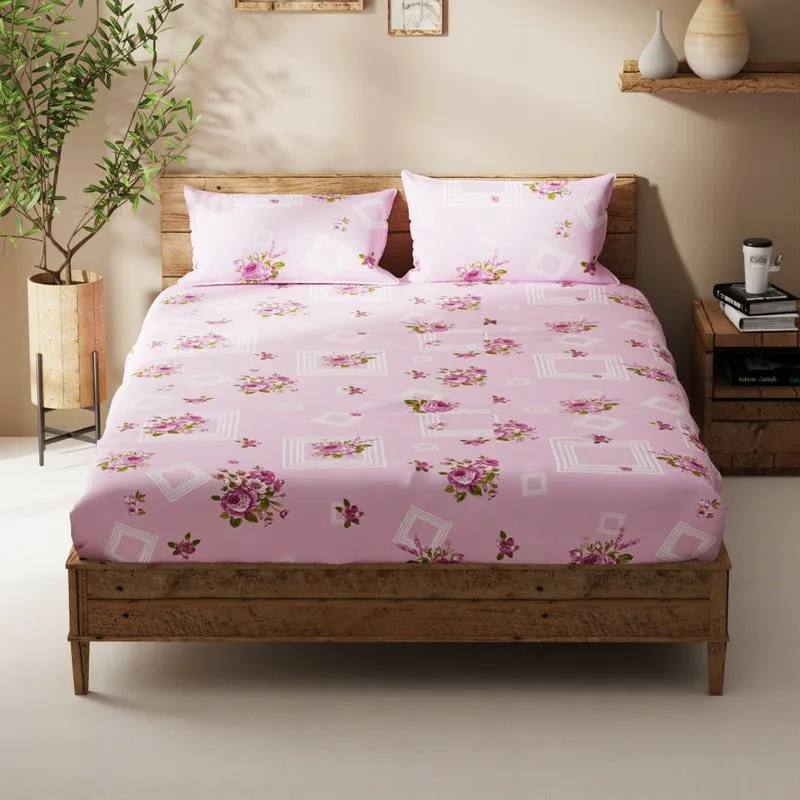 Ceynor Bedsheet (Pink) - 115 GSM media 3
