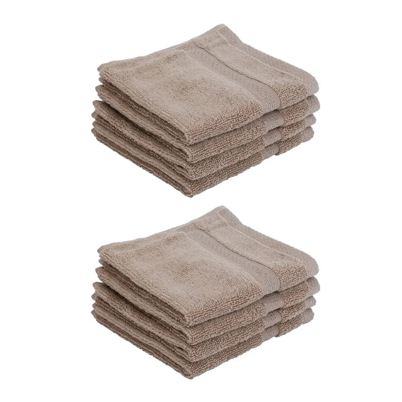 Miorah Face Towel (Beige) - Set Of Eight media 3