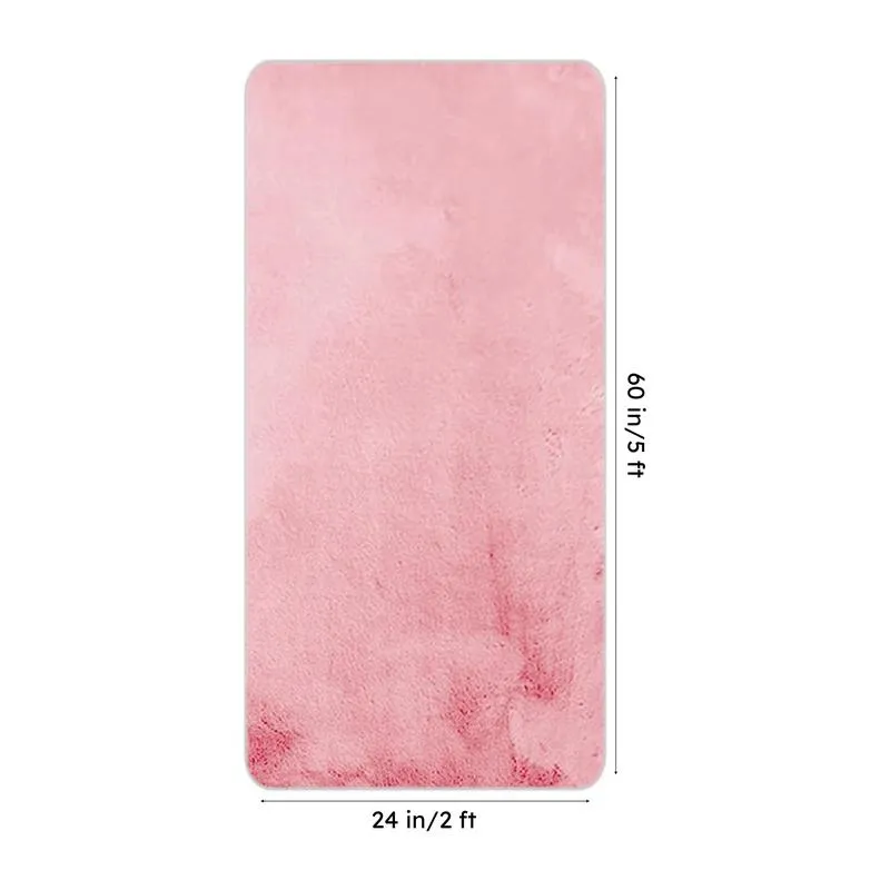 Ruffle Luxe Runner Rug - Peach media 8