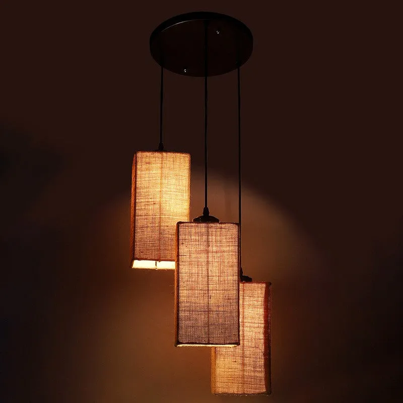 Ambient Triple Metal Ceiling Lamp - Beige media 6
