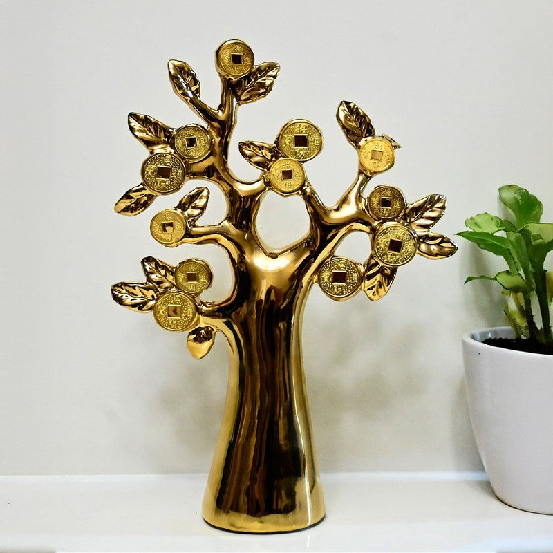 Golden Tree Decorative Showpiece media 4