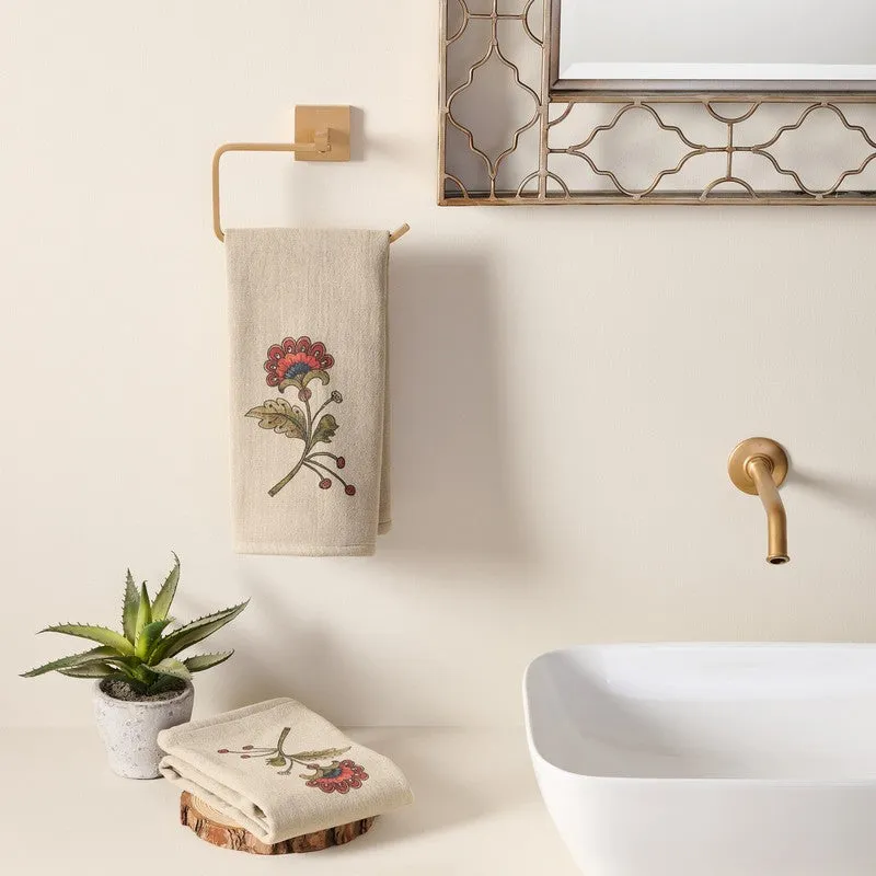 Plushara Cotton Hand Towel - Set Of Two media 1