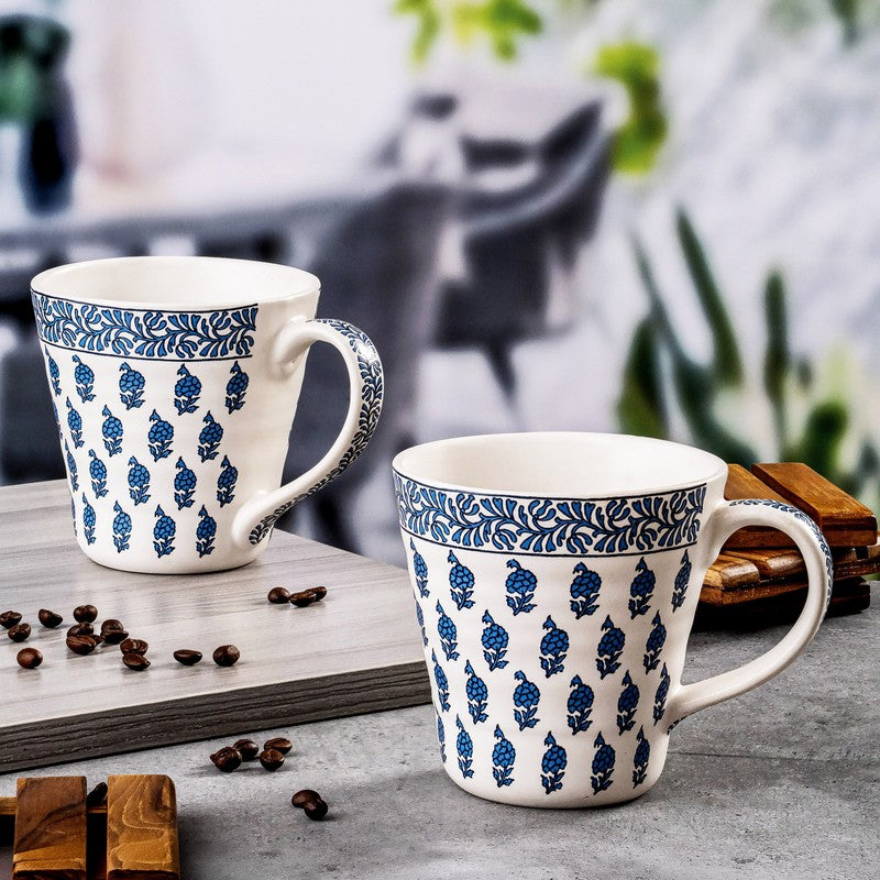 Traditional Stoneware Coffee Mug (400 mL Each) - Set Of Two