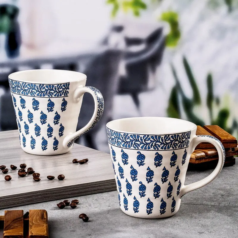 Traditional Stoneware Coffee Mug (400 mL Each) - Set Of Two media 1