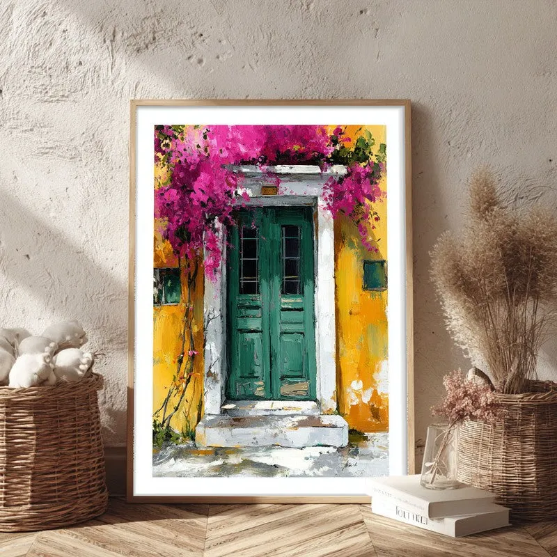 Eloria Canvas Wall Painting With Brown Frame media 3