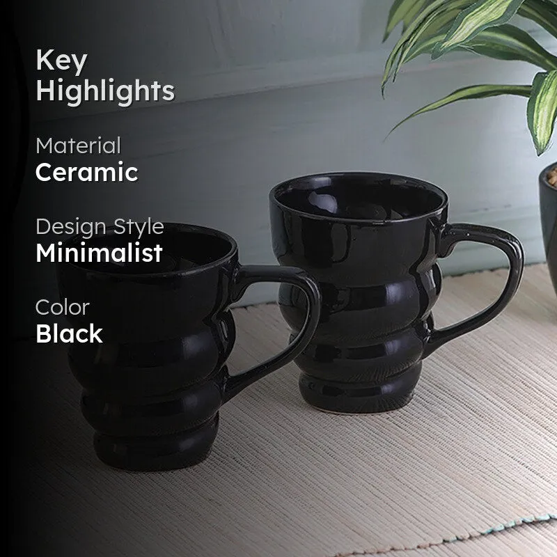 CrystalCharm Ceramic Tea Cup (200 mL Each) - Set Of Two media 2