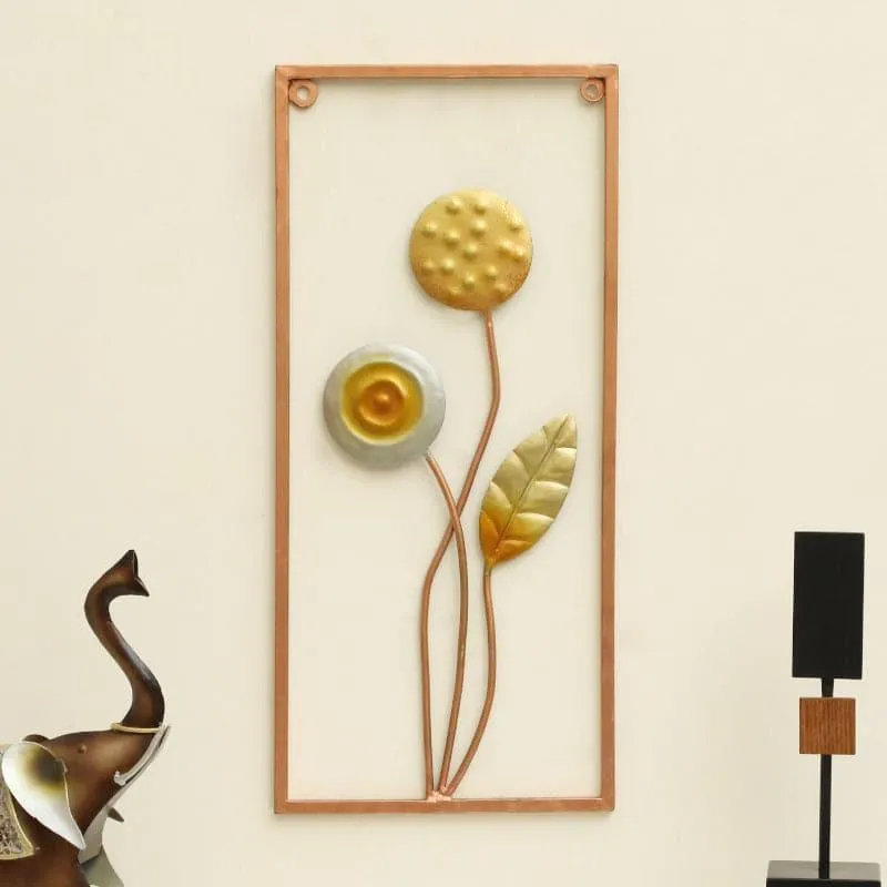 Celeste Floral Metal Wall Accent media 1