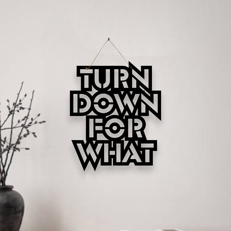 Turn Down Mild Steel Wall Accent