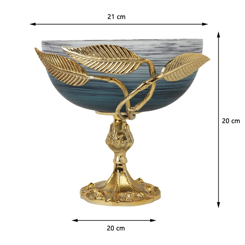 Gemma Ruma Accent Bowl - Blue & Gold media 6