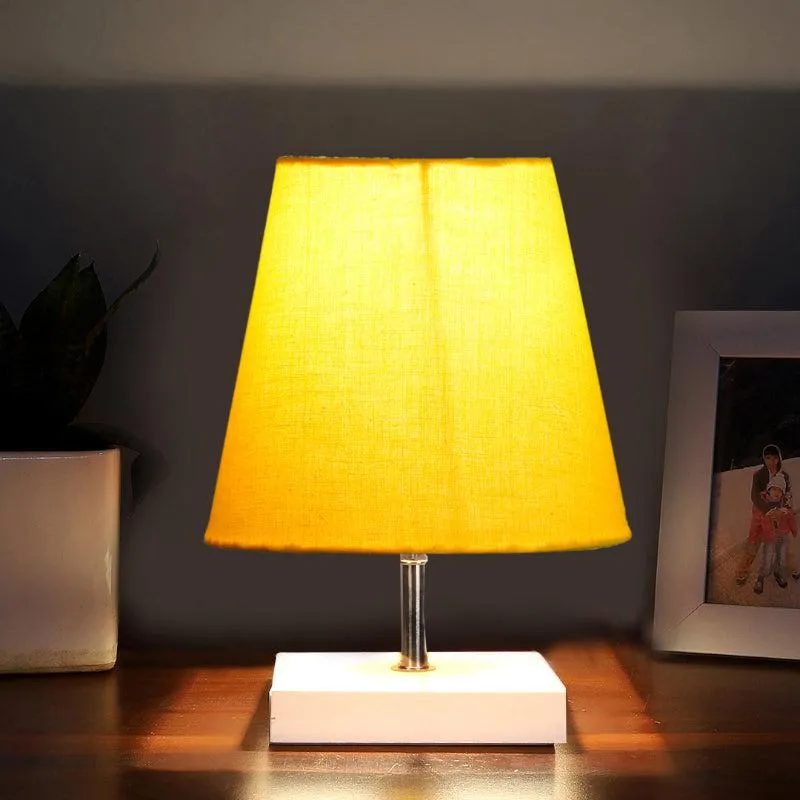Alsa Fabric Table Lamp - Yellow,White media 1