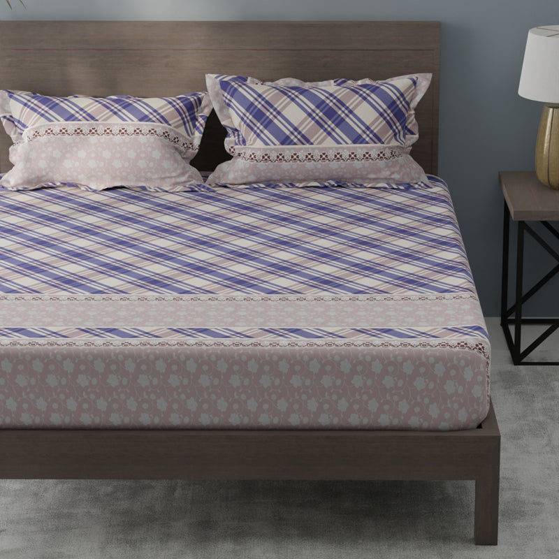 PlaidNest Comforters (Purple)- 120 GSM media 3